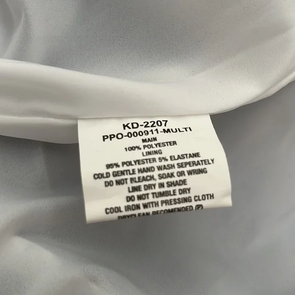 KOOKAI Donatella White Blue Embroidered Cocktail Midi Dress - Picture 15 of 15